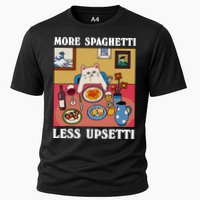 More Spaghetti Less Upsetti Funny Cute Cat Saying Quote Cooling Performance Crew T-Shirt