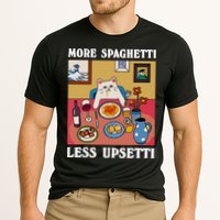 More Spaghetti Less Upsetti Funny Cute Cat Saying Quote Cooling Performance Crew T-Shirt