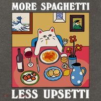 More Spaghetti Less Upsetti Funny Cute Cat Saying Quote Cotton Canvas Backpack