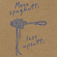More Spaghetti Less Upsetti Cotton Canvas Backpack