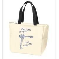 More Spaghetti Less Upsetti Zip Tote Bag