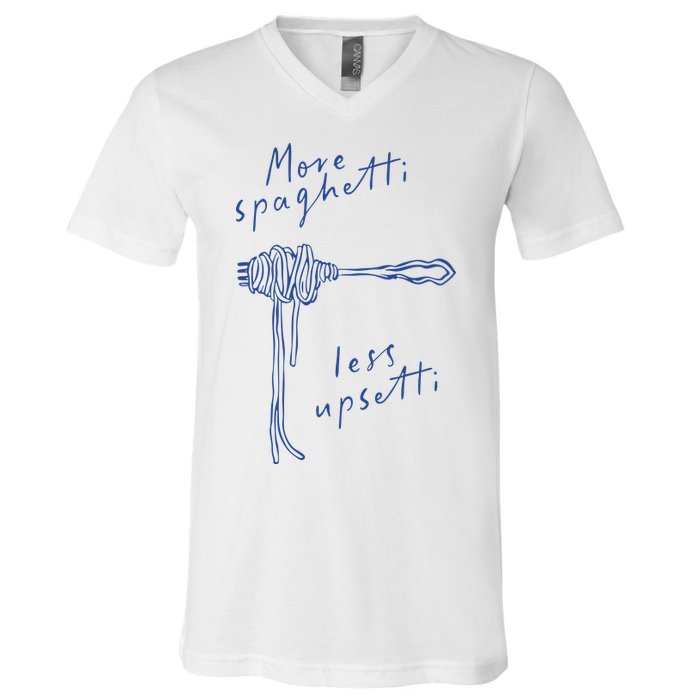 More Spaghetti Less Upsetti V-Neck T-Shirt