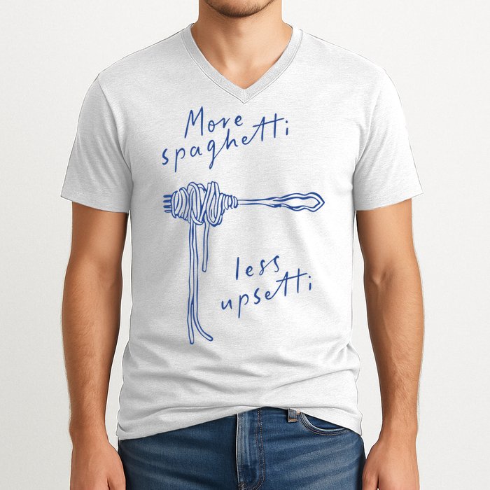 More Spaghetti Less Upsetti V-Neck T-Shirt