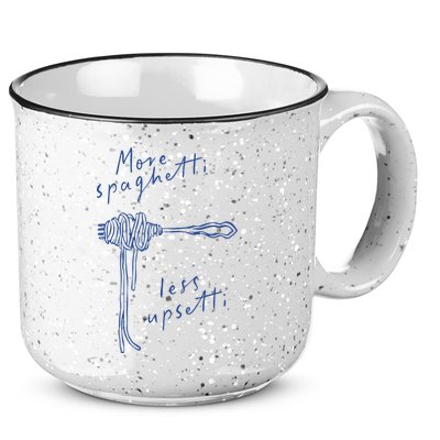 More Spaghetti Less Upsetti 15oz Campfire Ceramic Mug