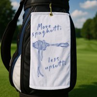 More Spaghetti Less Upsetti Golf Towel