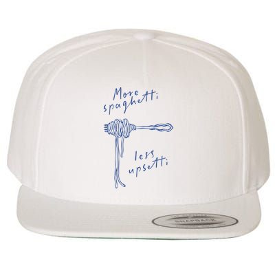 More Spaghetti Less Upsetti Wool Snapback Cap