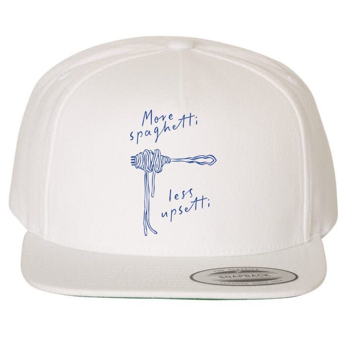 More Spaghetti Less Upsetti Wool Snapback Cap