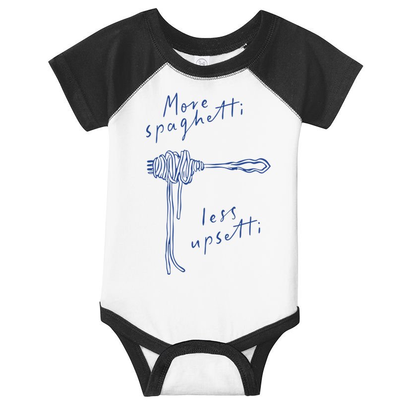 More Spaghetti Less Upsetti Infant Baby Jersey Bodysuit