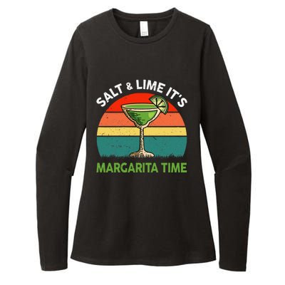 Margaritashirt Salt Lime Margarita Time Funny Cinco De Mayo Womens CVC Long Sleeve Shirt