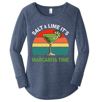 Margaritashirt Salt Lime Margarita Time Funny Cinco De Mayo Women's Perfect Tri Tunic Long Sleeve Shirt