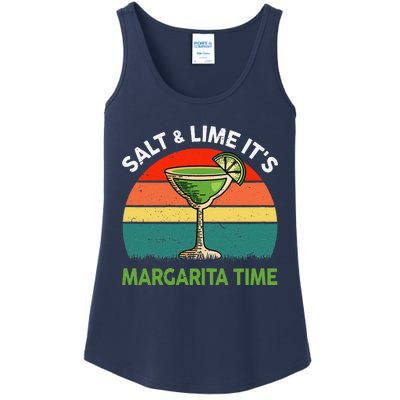 Margaritashirt Salt Lime Margarita Time Funny Cinco De Mayo Ladies Essential Tank