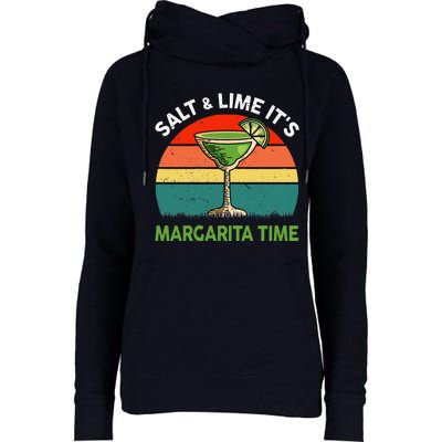 Margaritashirt Salt Lime Margarita Time Funny Cinco De Mayo Womens Funnel Neck Pullover Hood