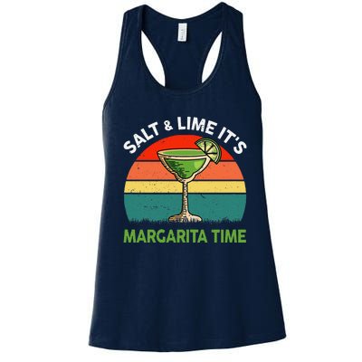 Margaritashirt Salt Lime Margarita Time Funny Cinco De Mayo Women's Racerback Tank