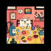 More Spaghetti Less Upsetti Cat Eating Spaghetti 16oz Travel Tumbler