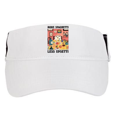 More Spaghetti Less Upsetti Cat Eating Spaghetti Adult Drive Performance Visor