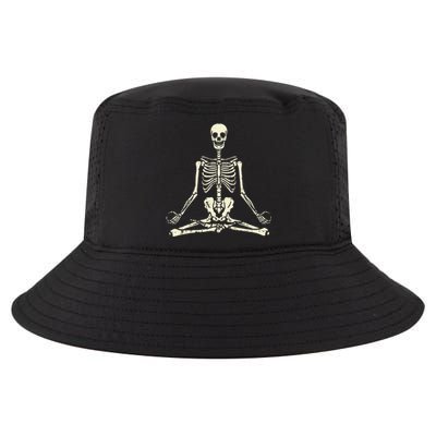 Meditating Skeleton Lotus Yoga Zen Balance Halloween Costume Cool Comfort Performance Bucket Hat