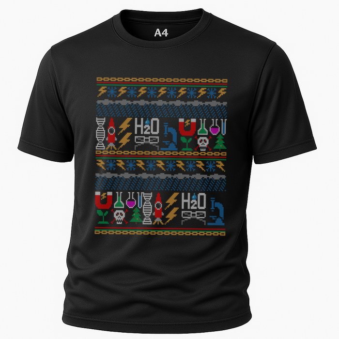 Merry Sciencemas Lab Scientist Ugly Christmas Sweater Gift Performance Shirt