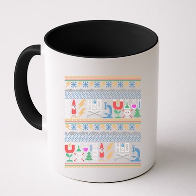 Merry Sciencemas Lab Scientist Ugly Christmas Sweater Gift Mug