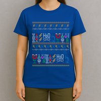 Merry Sciencemas Lab Scientist Ugly Christmas Sweater Gift T-Shirt