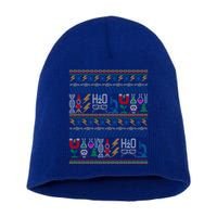 Merry Sciencemas Lab Scientist Ugly Christmas Sweater Gift Short Acrylic Beanie