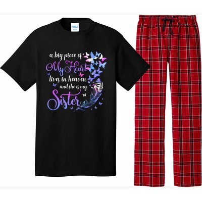 My Sister Lives In Heaven Memorial Quotes Brother Sis Pajama Set