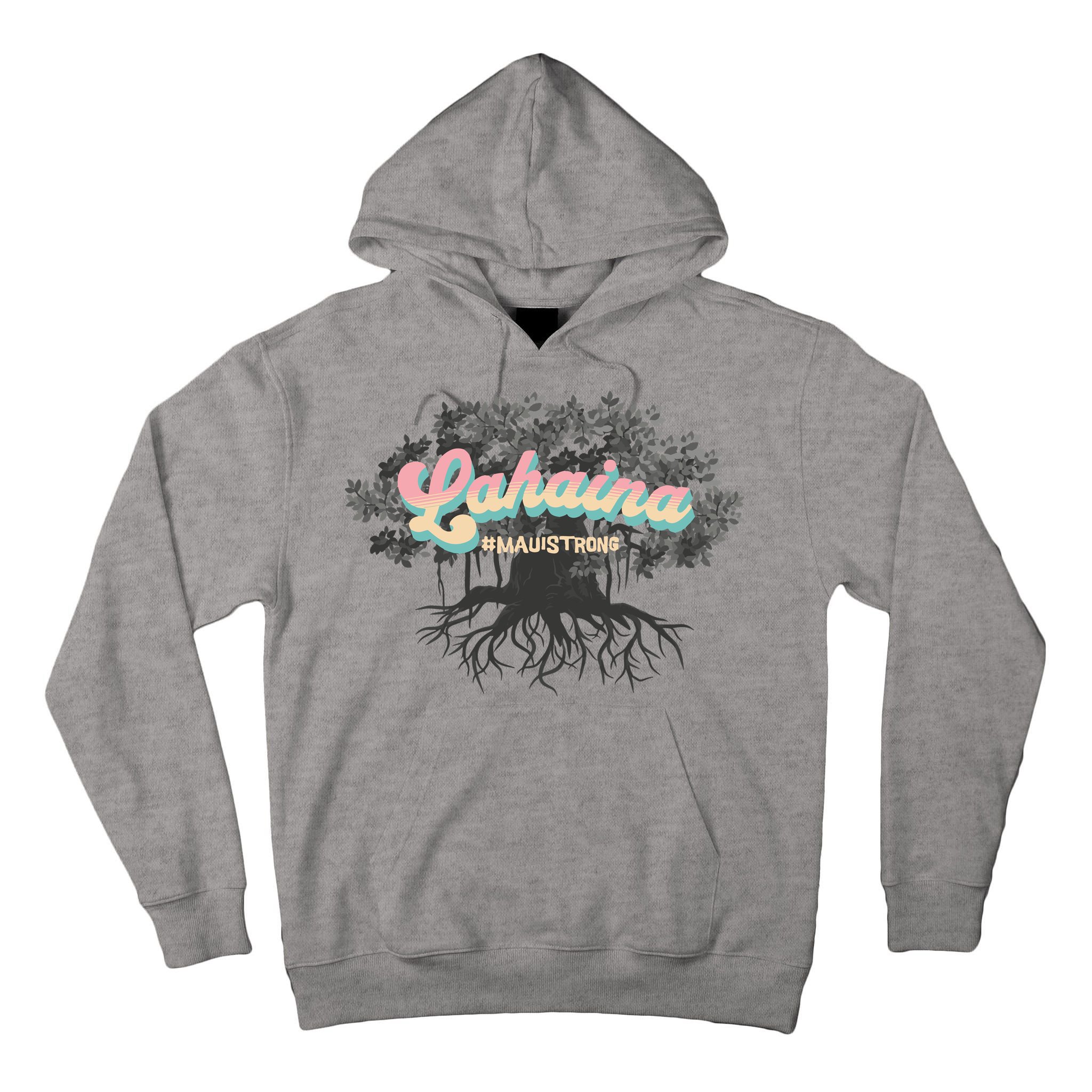 Maui Strong Lahaina Support Banyan Lahaina Hawaii Tall Hoodie