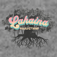 Maui Strong Lahaina Support Banyan Lahaina Hawaii Tall Hoodie