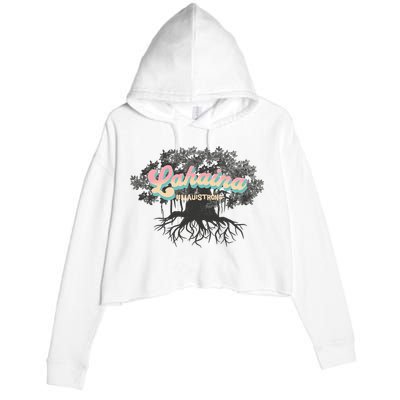Maui Strong Lahaina Support Banyan Lahaina Hawaii Crop Fleece Hoodie