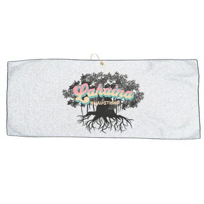 Maui Strong Lahaina Support Banyan Lahaina Hawaii Large Microfiber Waffle Golf Towel