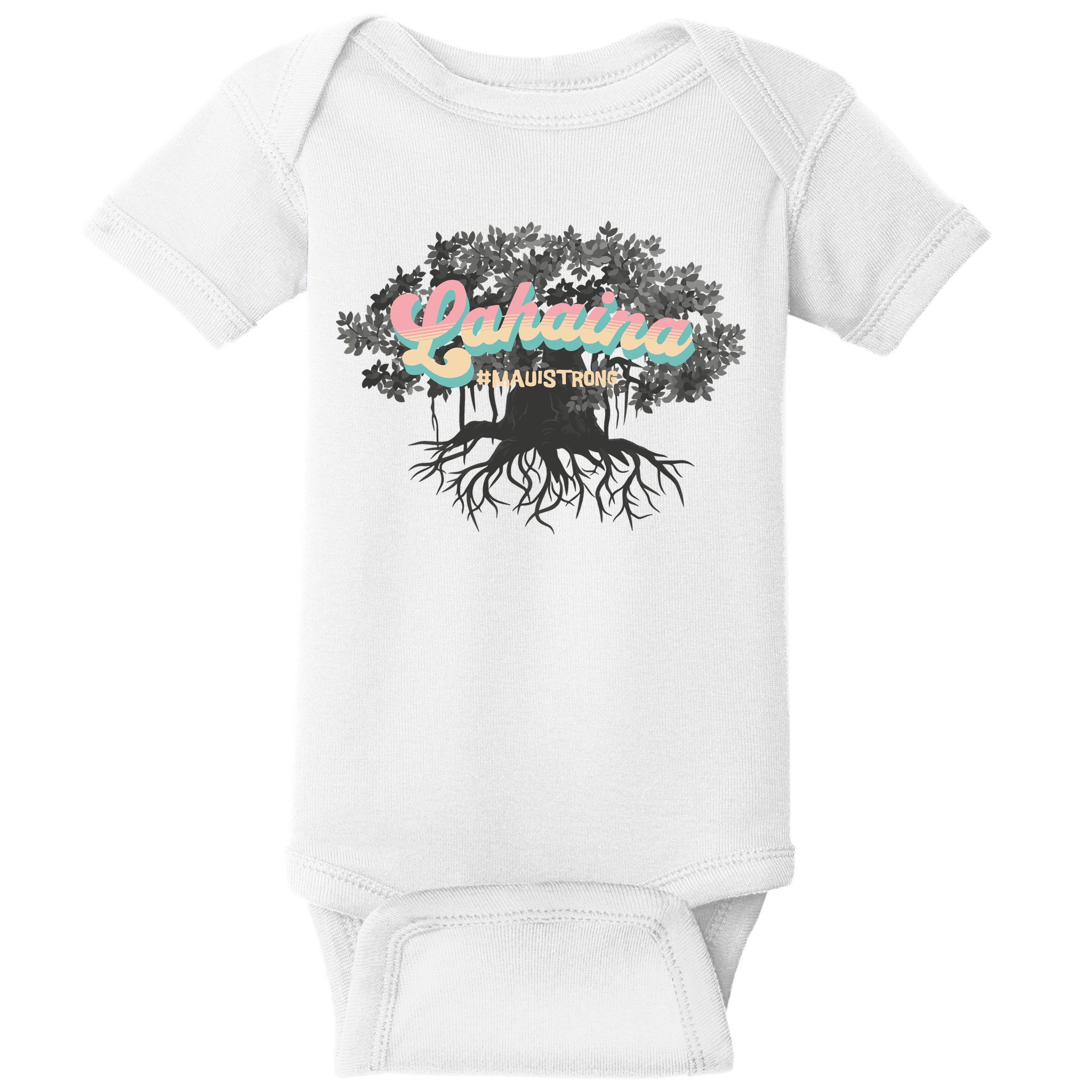 Maui Strong Lahaina Support Banyan Lahaina Hawaii Baby Bodysuit