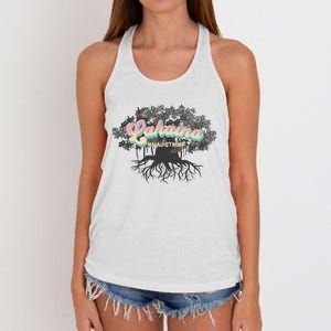 Maui Strong Lahaina Support Banyan Lahaina Hawaii Women's Knotted Racerback Tank