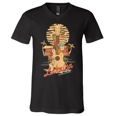 Maui Strong Lahaina Support Lahaina Hawaii V-Neck T-Shirt