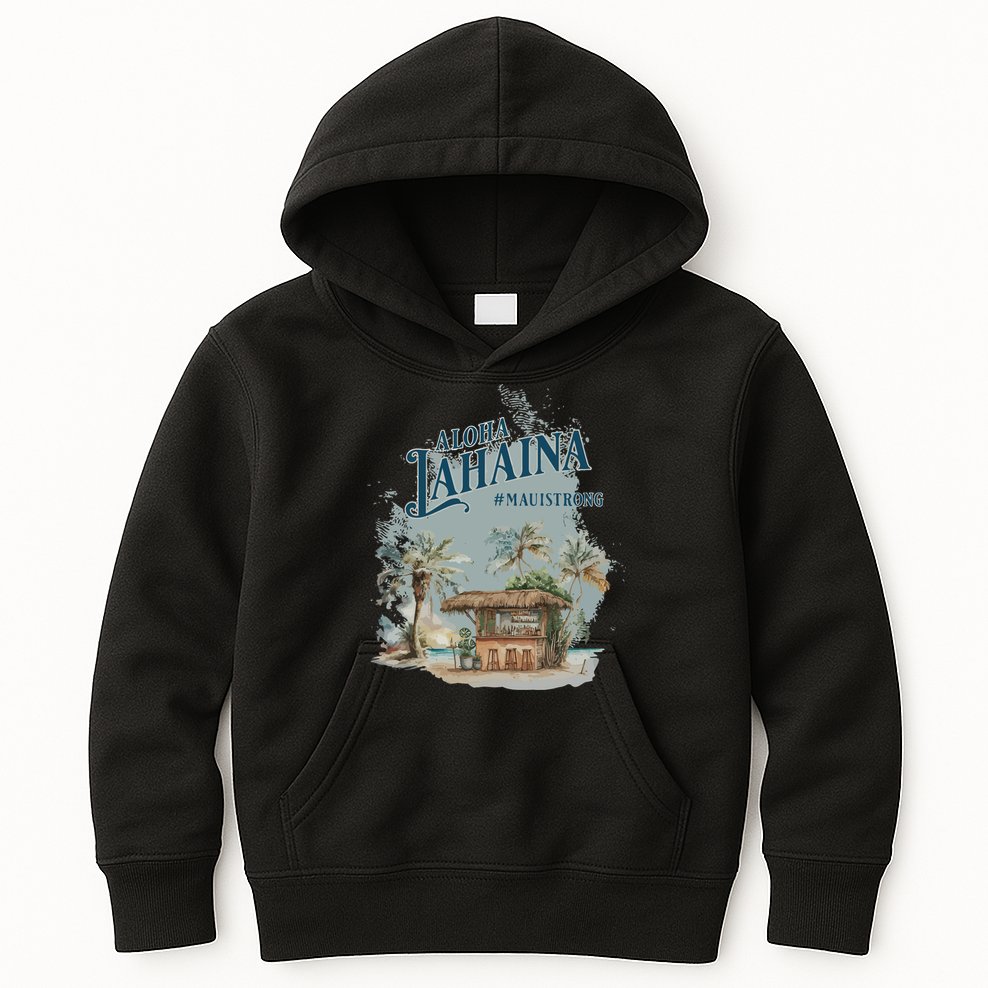 Maui Strong Lahaina Support Lahaina Hawaii Kids Hoodie