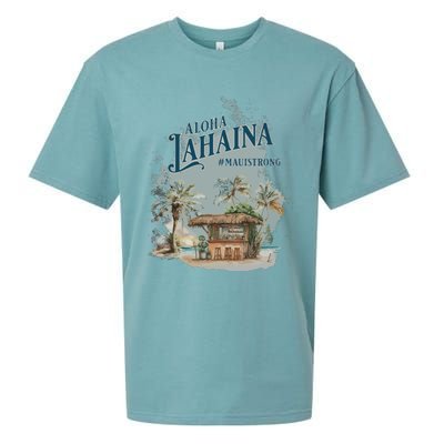 Maui Strong Lahaina Support Lahaina Hawaii Sueded Cloud Jersey T-Shirt