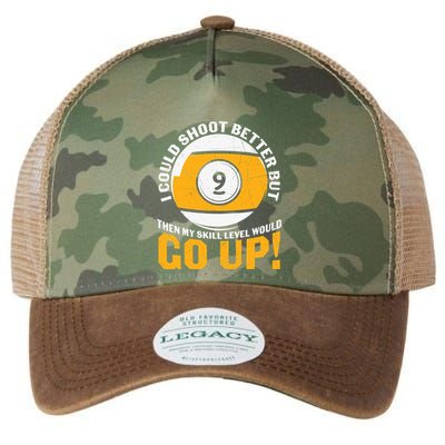 My Skill Level Would Go Up Billiards Dad Gift For Father’s Day Legacy Tie Dye Trucker Hat