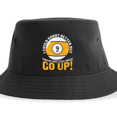 My Skill Level Would Go Up Billiards Dad Gift For Father’s Day Sustainable Bucket Hat