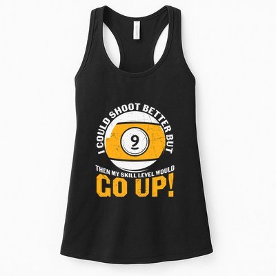 My Skill Level Would Go Up Billiards Dad Gift For Father’s Day Womens Tank Top
