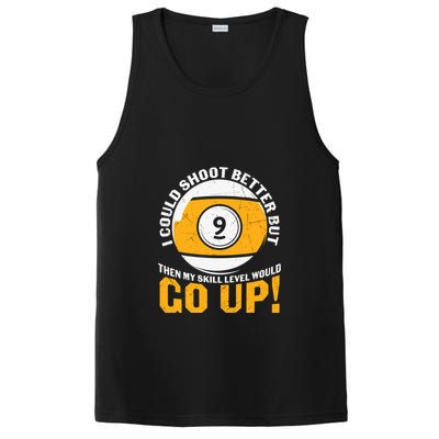 My Skill Level Would Go Up Billiards Dad Gift For Father’s Day PosiCharge Competitor Tank