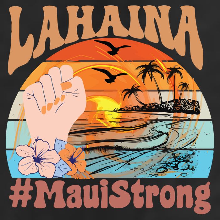 Maui Strong Lahaina Banyan Tree Maui Hawaii Shoreline Cool Comfort Performance Bucket Hat