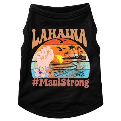 Maui Strong Lahaina Banyan Tree Maui Hawaii Shoreline Doggie Tank