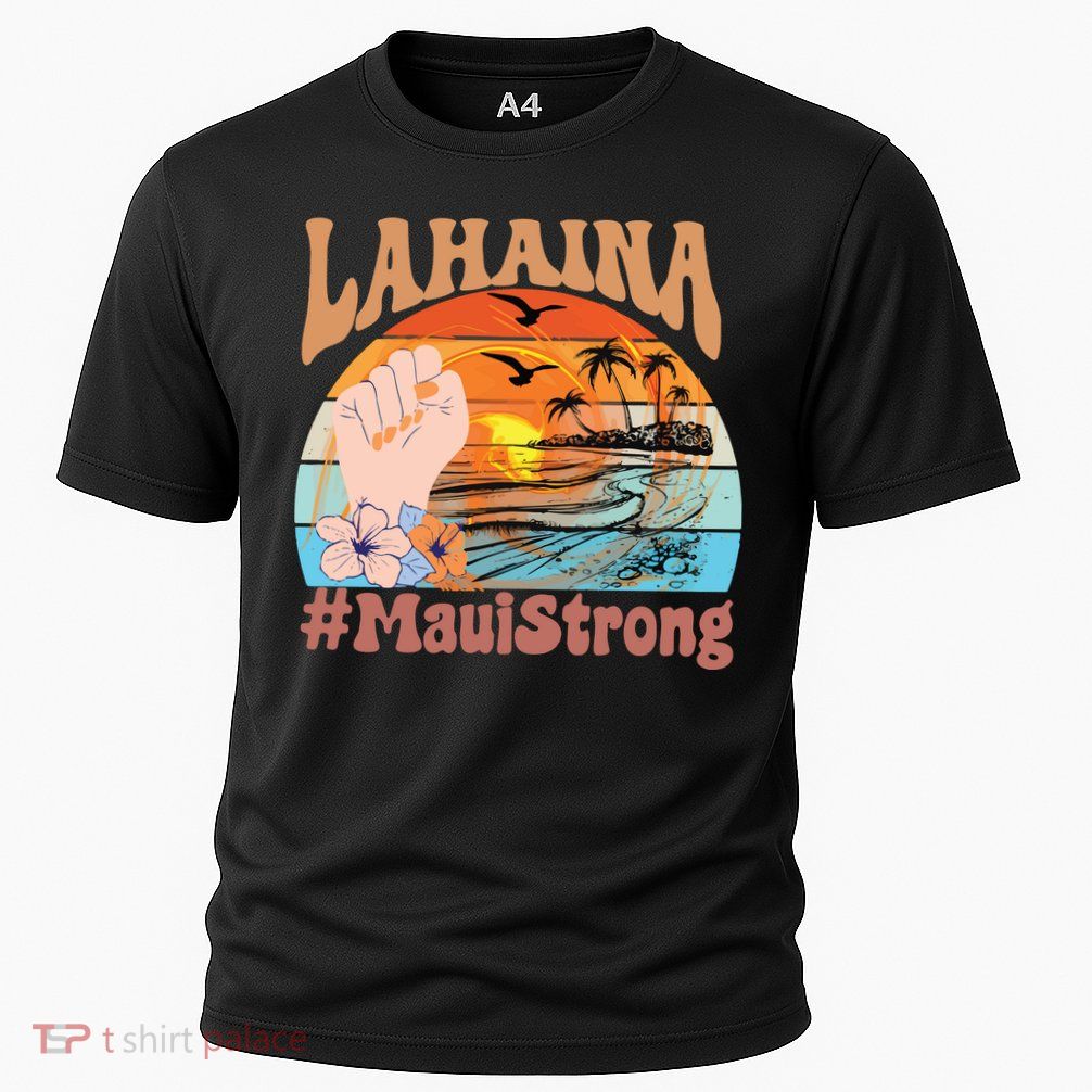 Maui Strong Lahaina Banyan Tree Maui Hawaii Shoreline Cooling Performance Crew T-Shirt