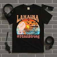 Maui Strong Lahaina Banyan Tree Maui Hawaii Shoreline T-Shirt