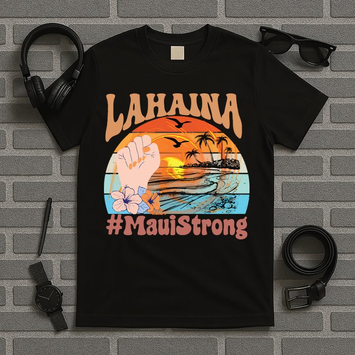 Maui Strong Lahaina Banyan Tree Maui Hawaii Shoreline T-Shirt