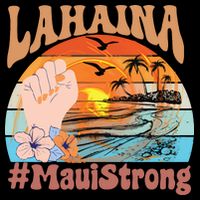 Maui Strong Lahaina Banyan Tree Maui Hawaii Shoreline T-Shirt