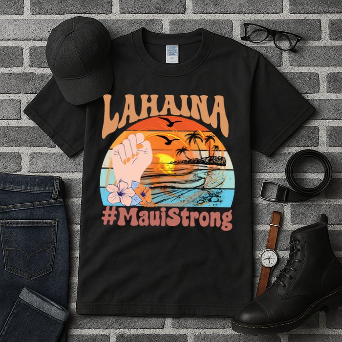 Maui Strong Lahaina Banyan Tree Maui Hawaii Shoreline Tall T-Shirt