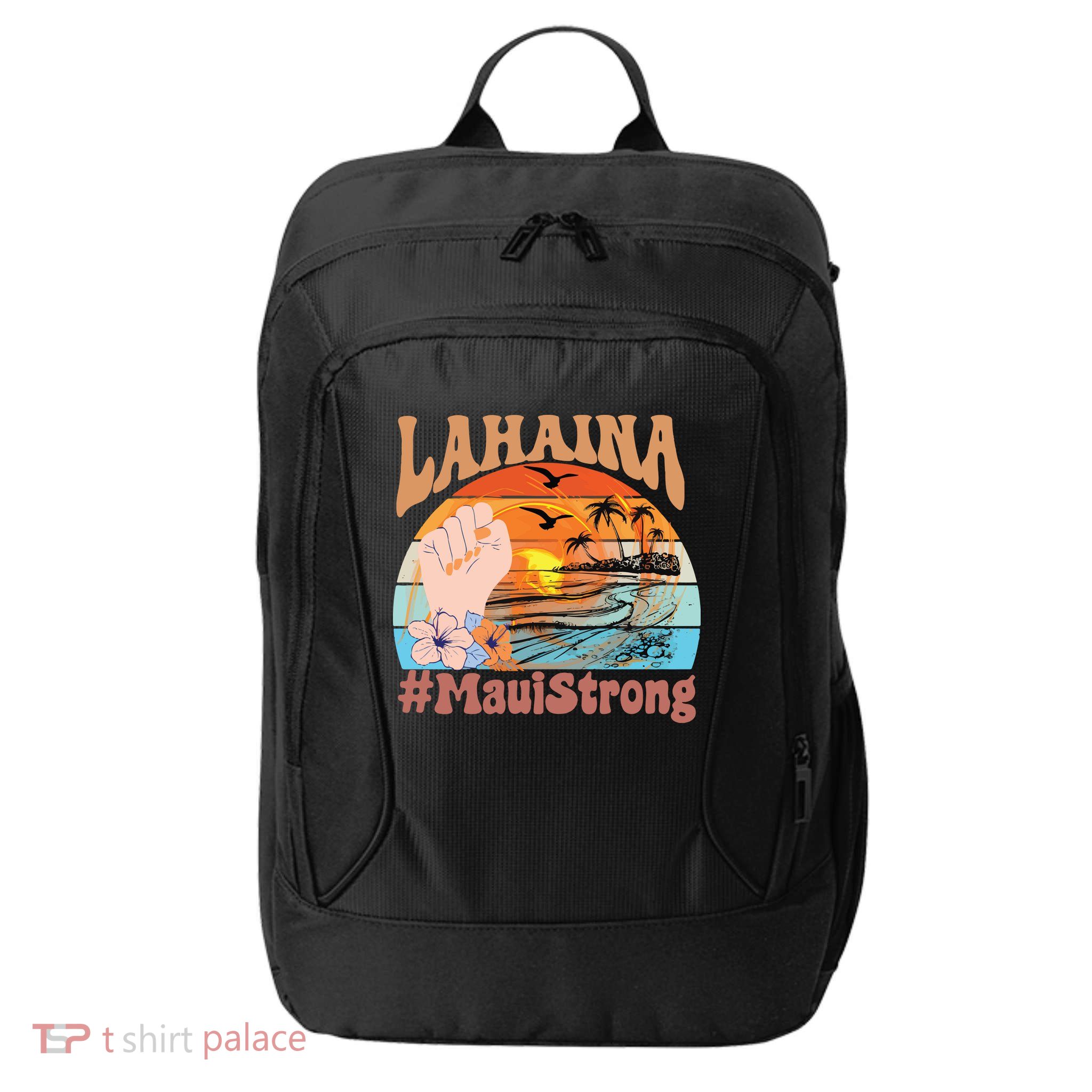 Maui Strong Lahaina Banyan Tree Maui Hawaii Shoreline City Backpack