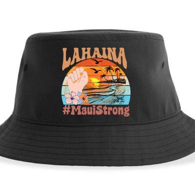 Maui Strong Lahaina Banyan Tree Maui Hawaii Shoreline Sustainable Bucket Hat