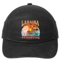 Maui Strong Lahaina Banyan Tree Maui Hawaii Shoreline 7-Panel Snapback Hat