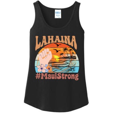 Maui Strong Lahaina Banyan Tree Maui Hawaii Shoreline Ladies Essential Tank