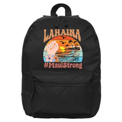 Maui Strong Lahaina Banyan Tree Maui Hawaii Shoreline 16 in Basic Backpack